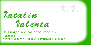 katalin valenta business card